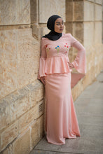 Load image into Gallery viewer, Almy Peplum Dress in Pink
