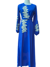 Load image into Gallery viewer, Farha Embellished Dress in Cobalt Blue