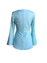 Load image into Gallery viewer, Heliza Peplum Blouse in Mint