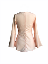 Load image into Gallery viewer, Heliza Peplum Blouse in Apricot