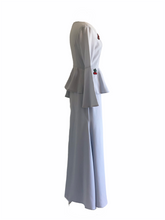 Load image into Gallery viewer, Uqasha Peplum Dress in Powder Blue