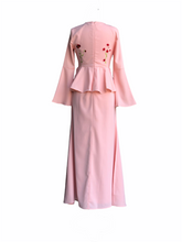 Load image into Gallery viewer, Almy Peplum Dress in Pink