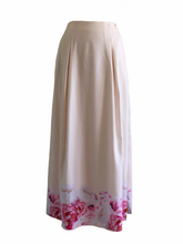 Load image into Gallery viewer, Rosa Skirt in Cream with Pink Floral Motif