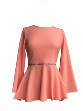 Load image into Gallery viewer, Petunia Peplum Top in Apricot