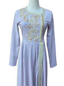 Nadira Belted Dress in Lilac