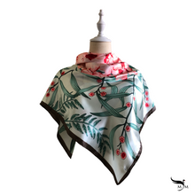 Load image into Gallery viewer, Ume Satin Square Scarf